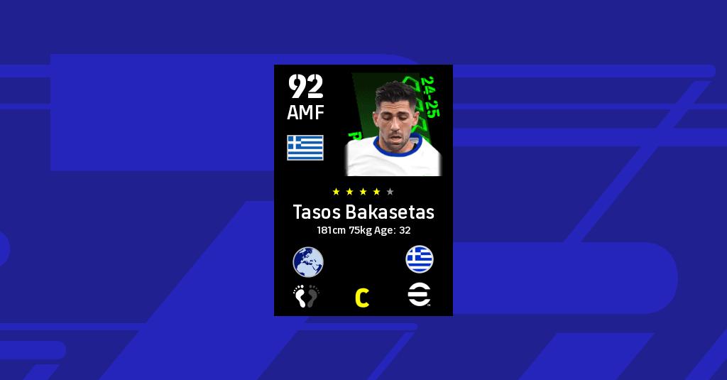 Anastasios Bakasetas eFootball 2022 Stats