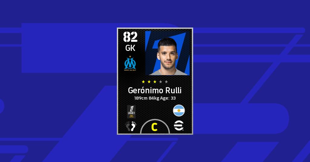 Gerónimo Rulli eFootball Stats