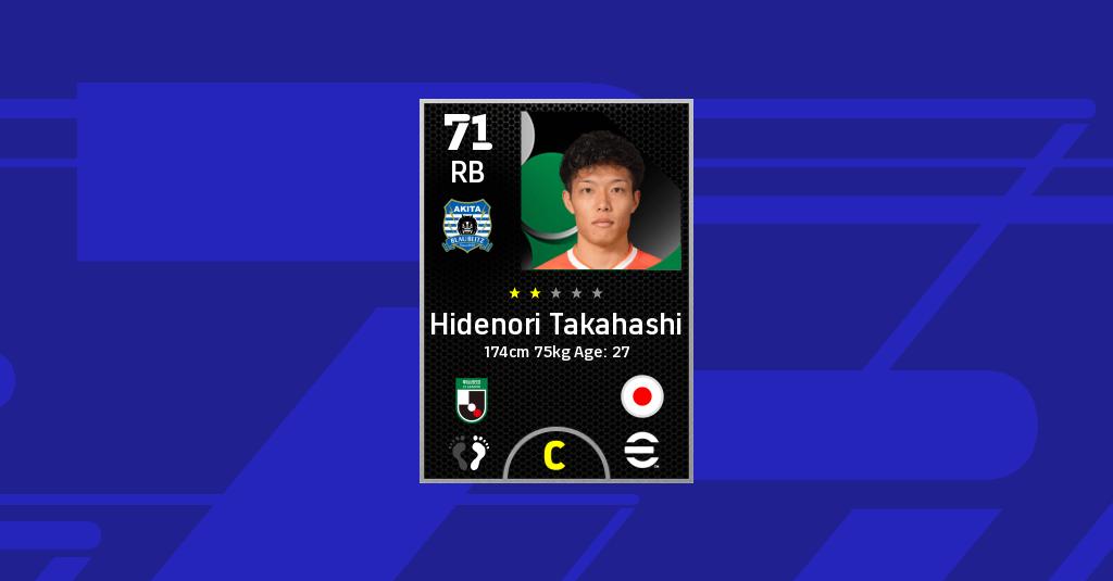 Hidenori Takahashi EFootball Stats Image 