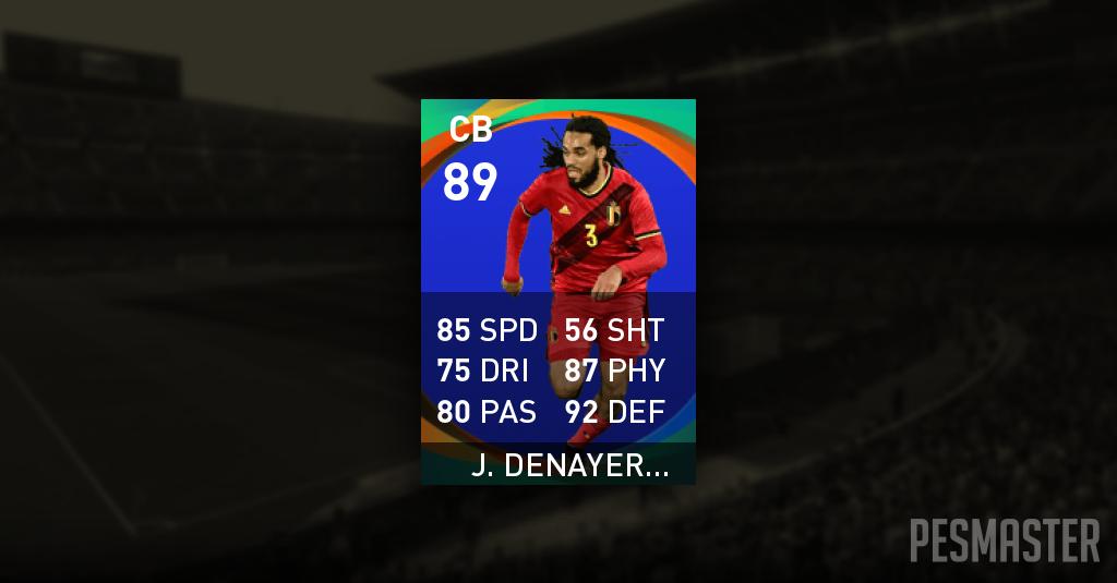 Jason Denayer PES 2021 Mobile Stats