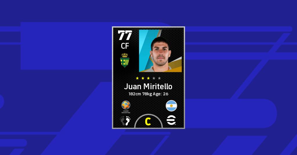 Juan Miritello eFootball 2022 Stats