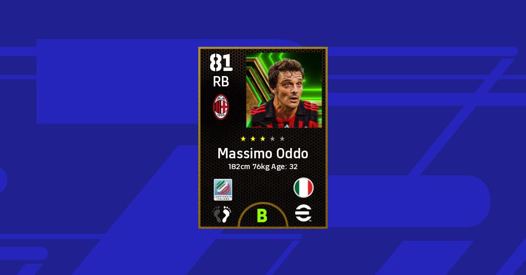 Massimo Oddo eFootball 2022 Stats