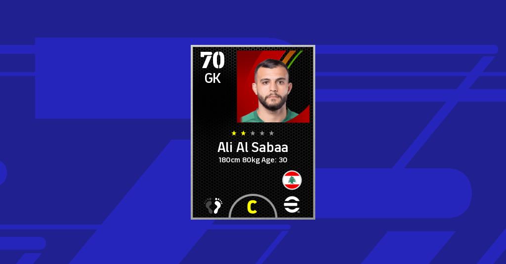 Api Sabaa Estatisticas de Ali Al Sabaa en eFootball 2022