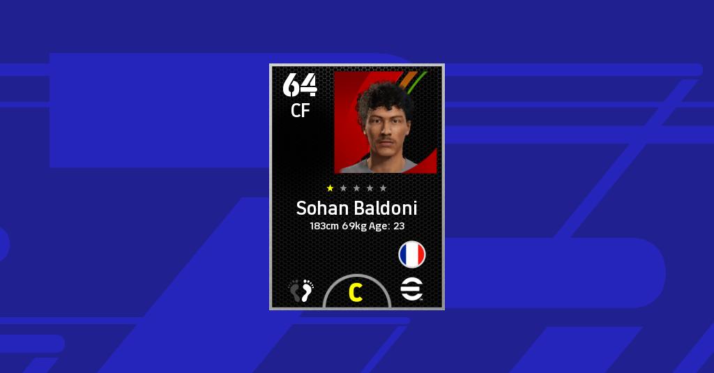 Statistiques de Sohan Baldoni no eFootball