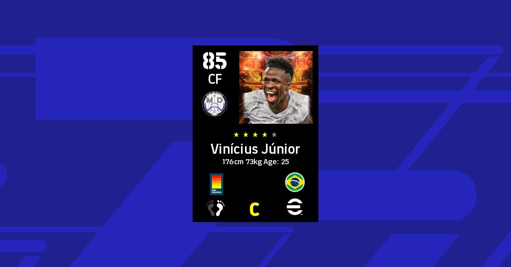 Statistiques de Vinícius Júnior no eFootball 2022