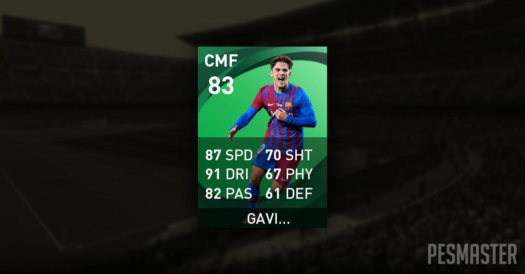 Gavi PES 2021 Mobile Stats