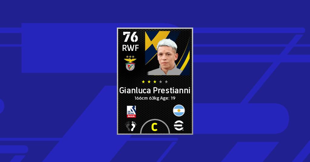 Gianluca Prestianni eFootball Stats