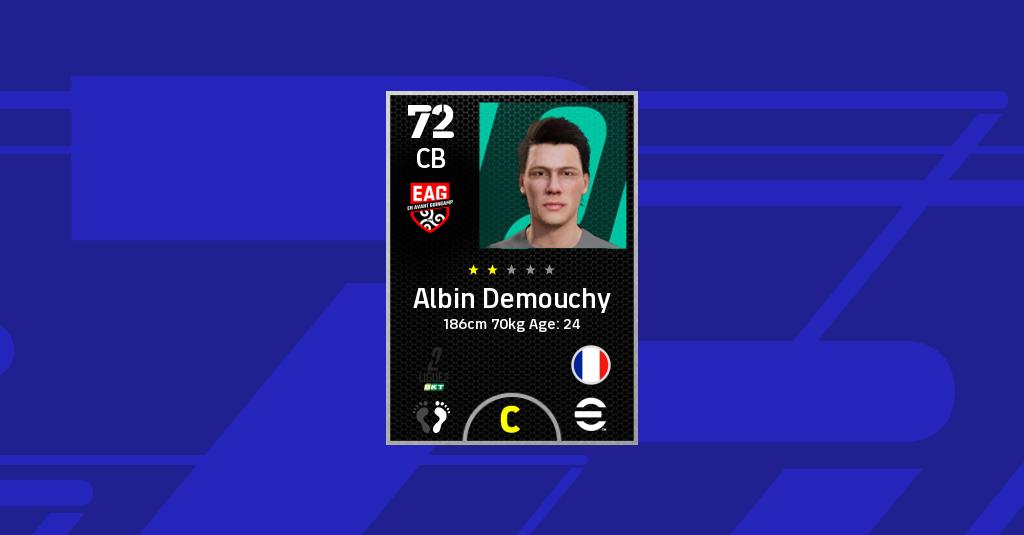 Albin Demouchy eFootball 2022 Stats