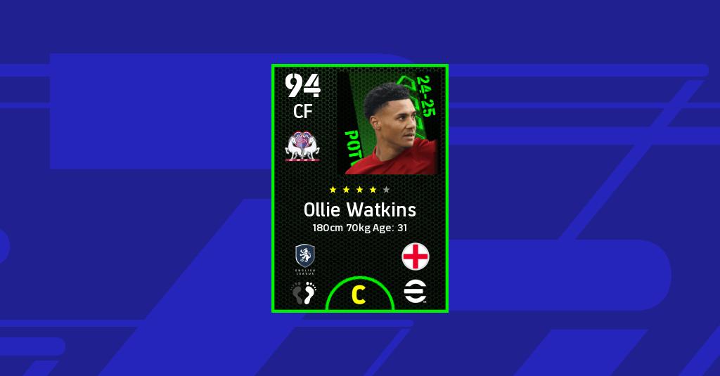 Ollie Watkins eFootball Stats