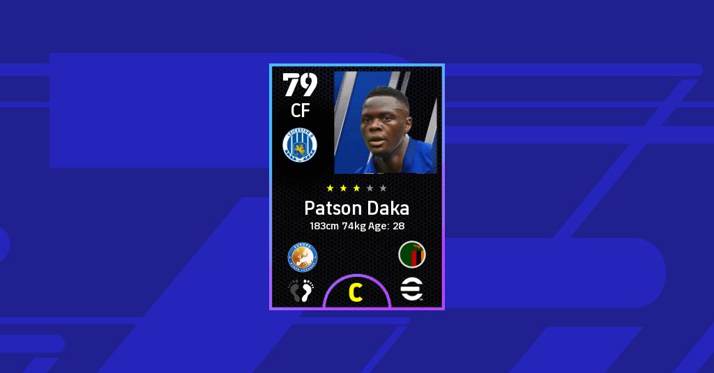 Patson Patson Daka eFootball 2022 Stats