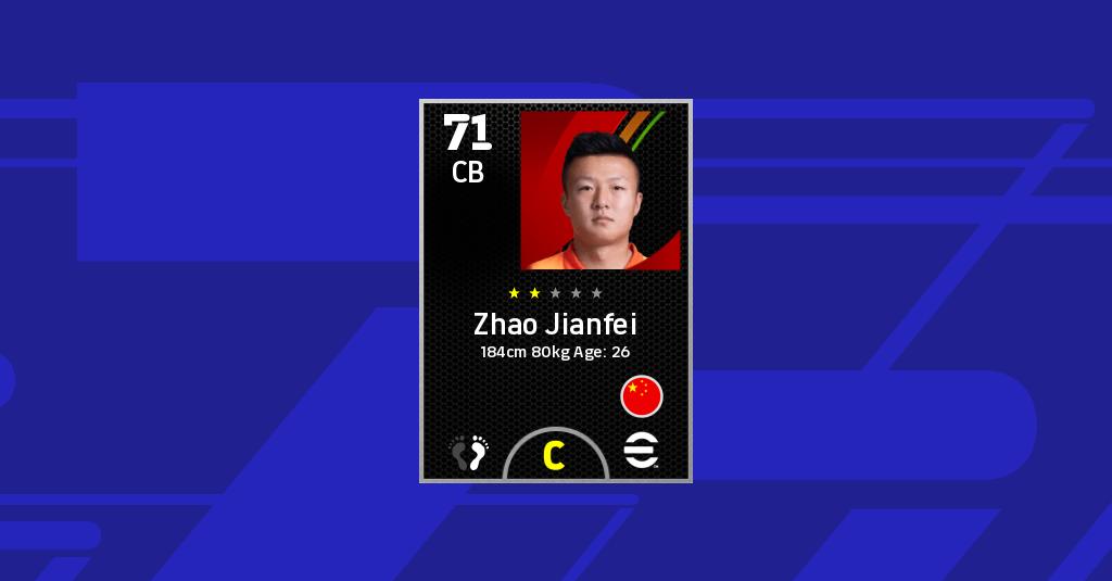 Zhao Jianfei eFootball 2022 Stats