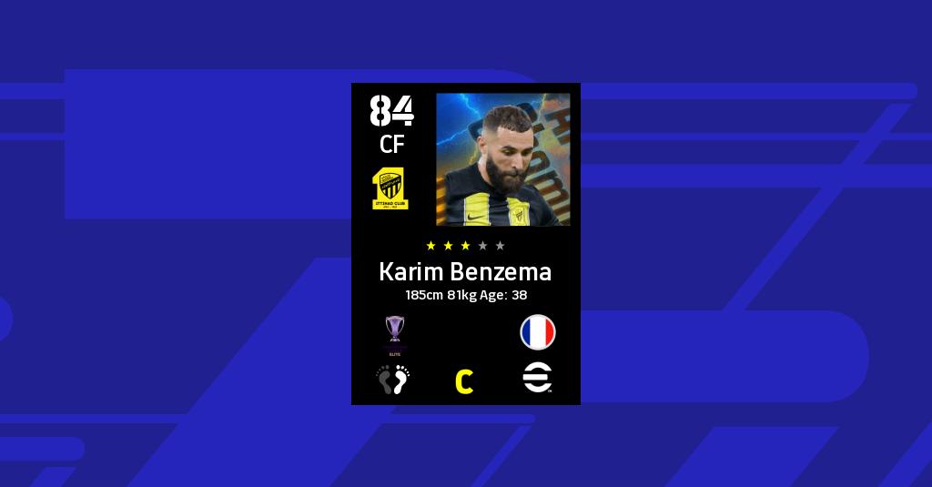 Karim Benzema eFootball Stats