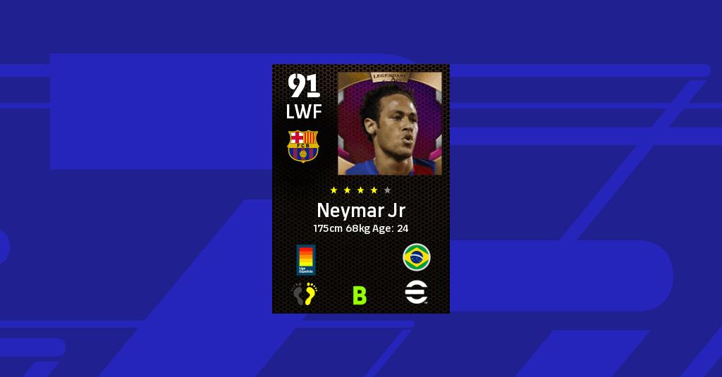 eFootball celebra 600 milhões de downloads com card 96 de Neymar, pes