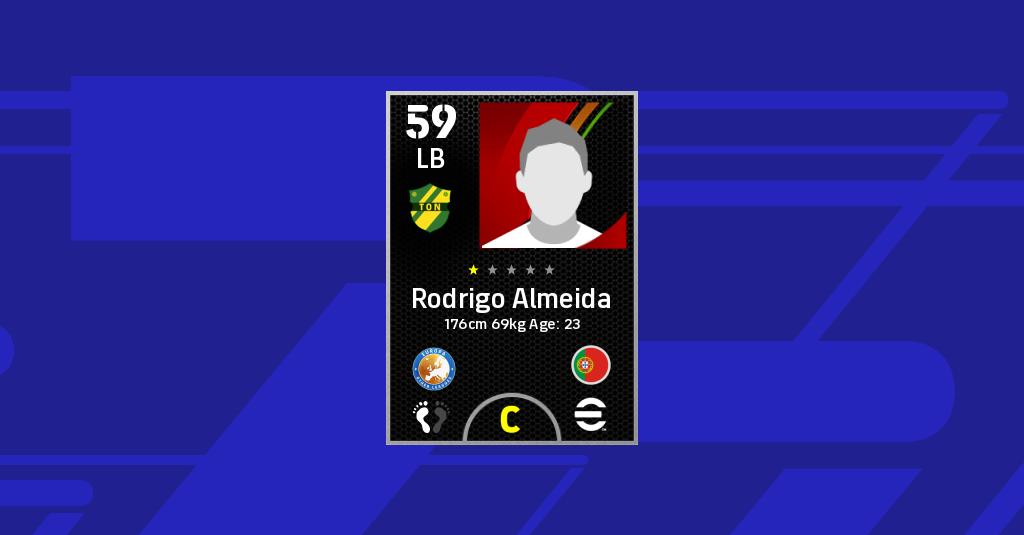 Rodrigo Stats Rodrigo Almeida eFootball Stats