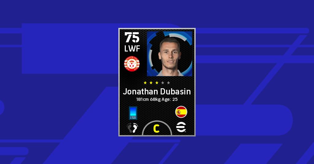 Jonathan Dubasin Показатели eFootball 2022