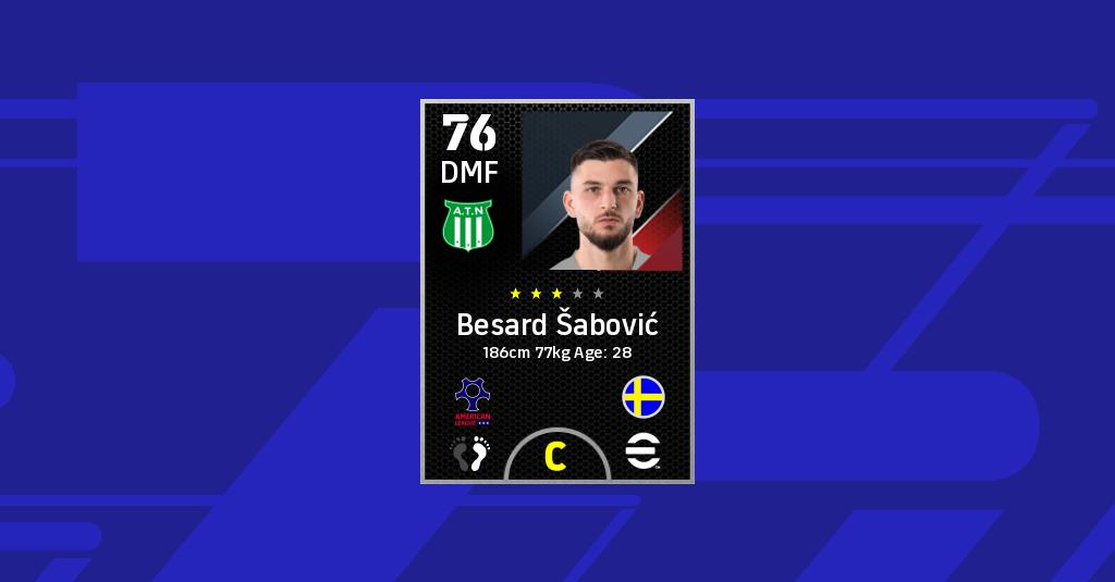 Besard Šabović'nin eFootball İstatistikleri