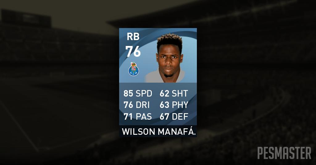 Wilson Manafá PES 2021 Mobile Stats