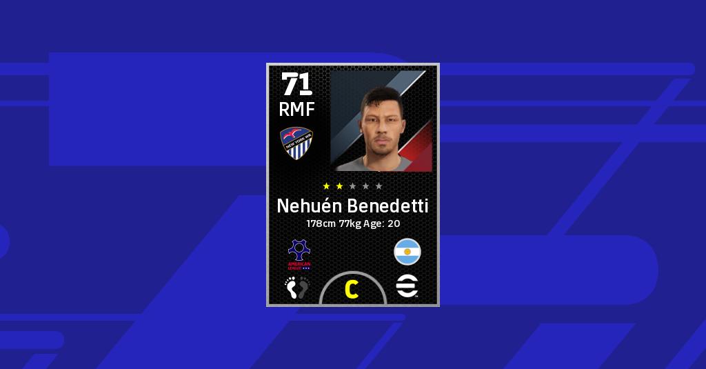 Nehuén Benedetti 统计 Efootball 